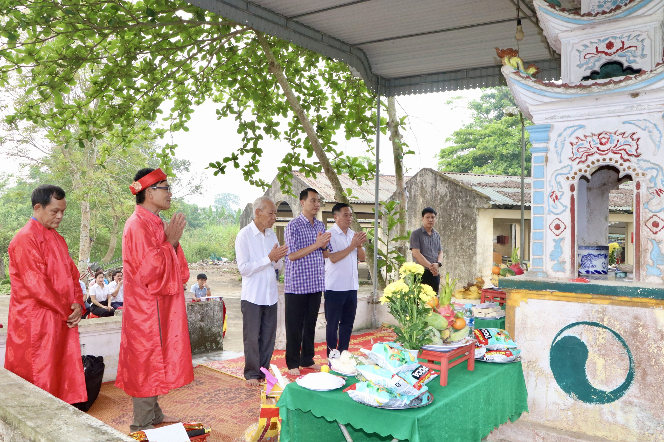 Xã Thượng Đức tổ chức Lễ động thổ công trình xây dựng, tôn tạo Đền Ngũ Lâu.