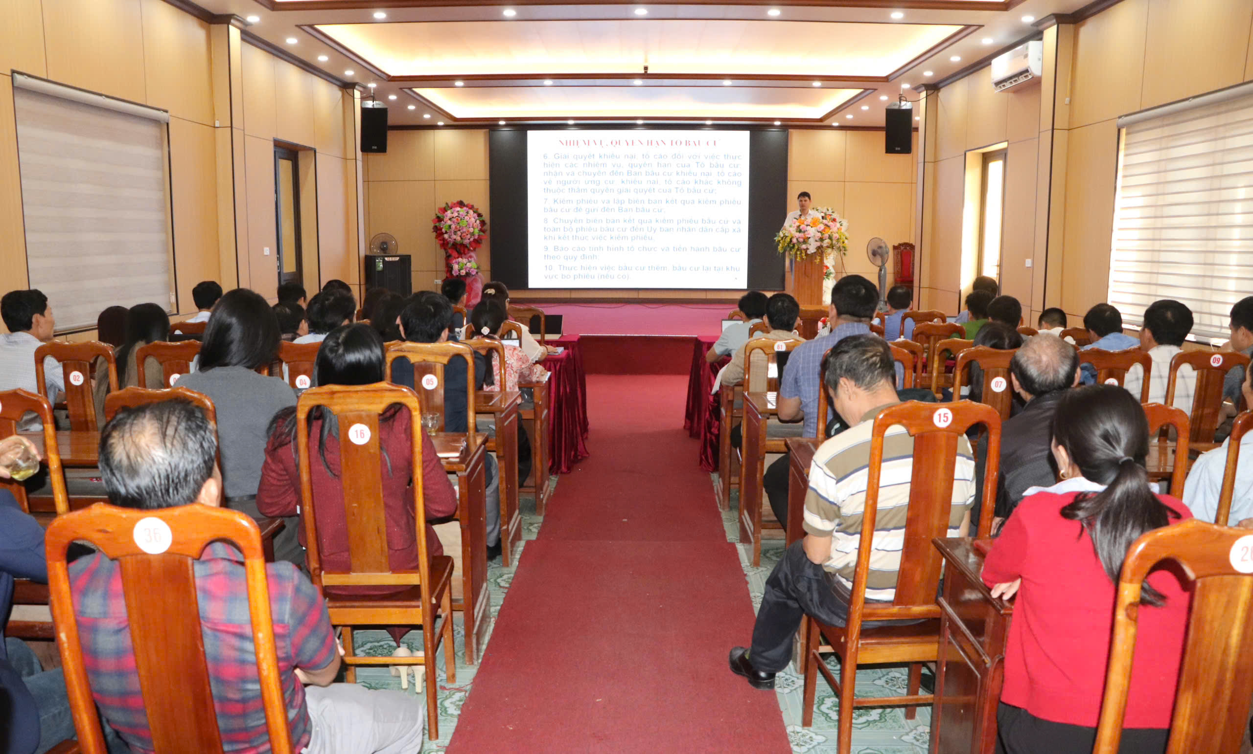 Xã Thượng Đức tổ chức hội nghị tập huấn nghiệp vụ công tác bầu cử đại biểu Quốc hội và đại biểu HĐND các cấp nhiệm kỳ 2026–2031.