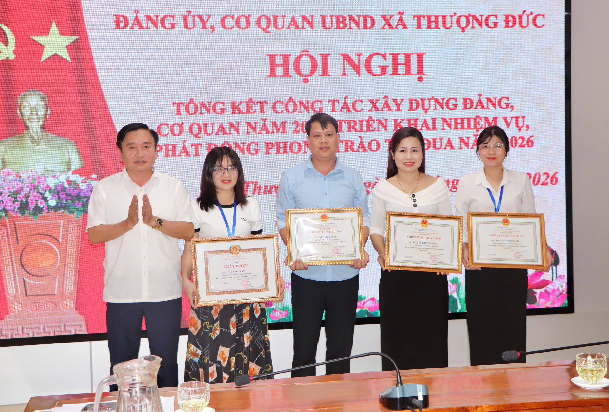Đảng ủy, cơ quan UBND xã Thượng Đức tổ chức Hội nghị Tổng kết công tác xây dựng Đảng năm 2025; triển khai nhiệm vụ năm 2026. 