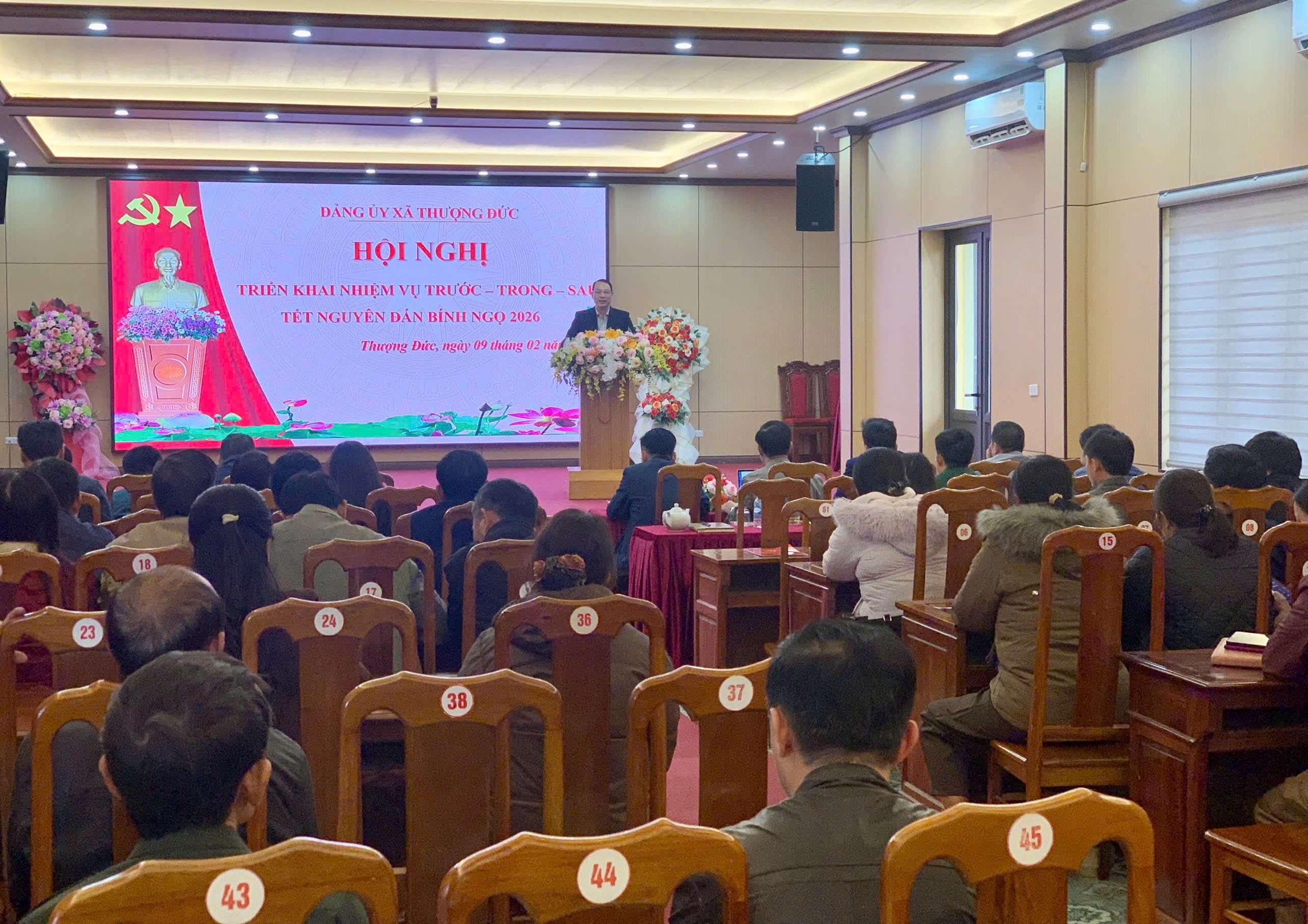 Bài phát biểu của đồng chí Nguyễn Quang Điền- Bí thư Đảng, Chủ tịch HĐND xã tại Hội nghị cốt cán triển khai nhiệm vụ trước, trong  và sau tết  Nguyên đán Bính Ngọ 2026