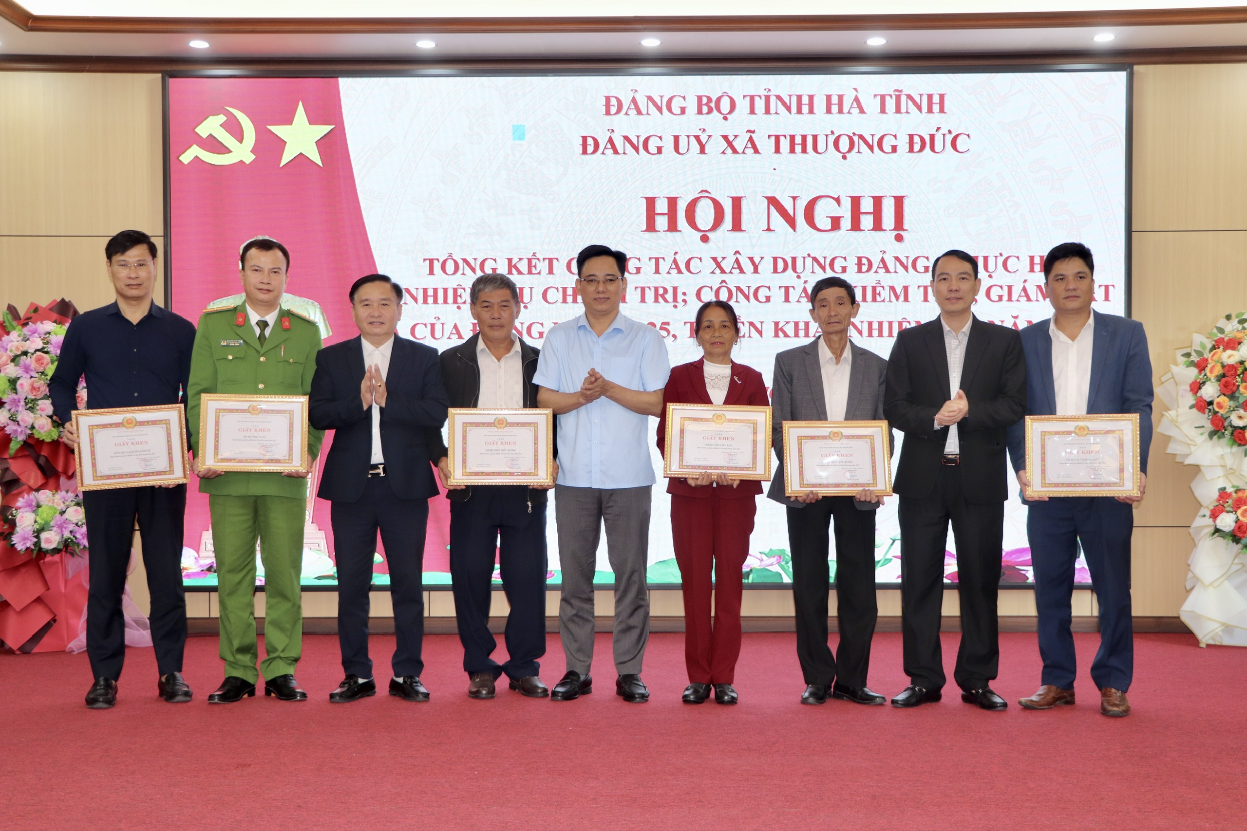 Xã Thượng Đức tổng kết công tác xây dựng Đảng và hệ thống chính trị năm 2025.