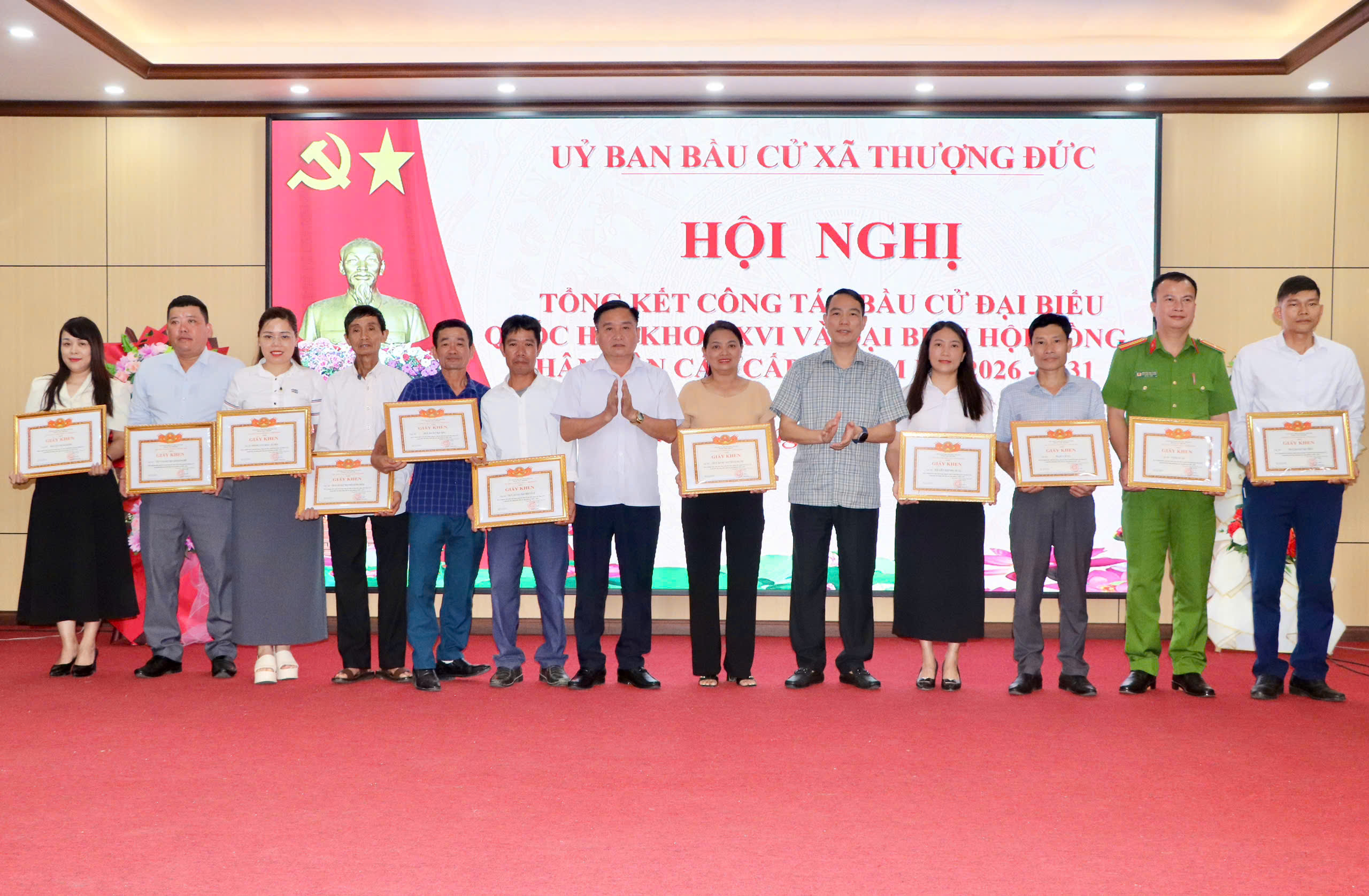 Xã Thượng Đức tổng kết công tác bầu cử đại biểu quốc hội khóa XIV và đại biểu HĐND các cấp nhiệm kỳ 2026-2031.