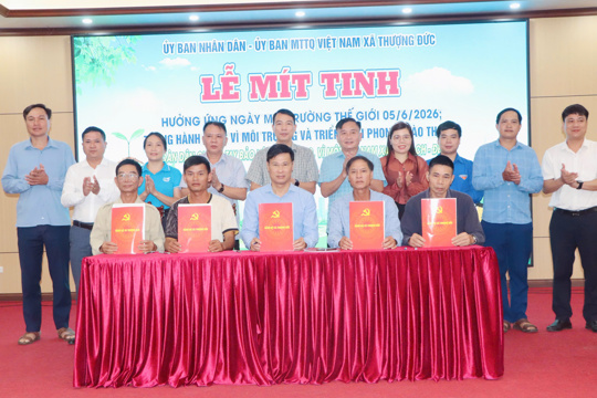 Xã Thượng Đức phát động Tháng hành động vì môi trường năm 2026.