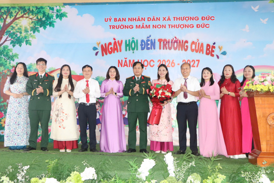 Xã Thượng Đức: Rộn ràng ngày hội khai trường năm học 2026-2027.