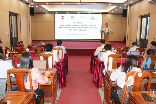 Xã Thượng Đức: Hội thảo tham vấn báo cáo đánh giá rủi ro thiên tai và hoàn thiện kế hoạch phòng, chống thiên tai dựa vào cộng đồng