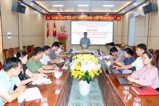 BCĐ phát triển khoa học, công nghệ, đổi mới sáng tạo và chuyển đổi số xã Thượng Đức đánh giá kết quả thực hiện nhiệm vụ 6 tháng đầu năm và triển khai nhiệm vụ 6 tháng cuối năm 2026.