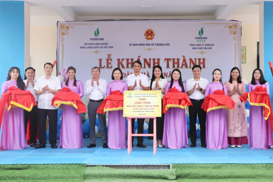 Xã Thượng Đức khánh thành Nhà đa chức năng Trường Mầm non Thượng Đức, phân hiệu Mầm non Đức Bồng. 