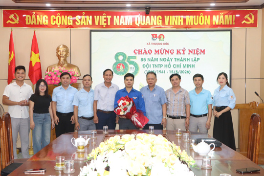 Hội đồng đội xã Thượng Đức gặp mặt kỷ niệm 85 năm Ngày thành lập Đội TNTP Hồ Chí Minh.