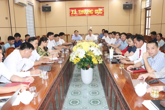 Đảng ủy xã Thượng Đức tham dự Hội nghị trực tuyến toàn quốc sơ kết 01 năm vận hành mô hình tổ chức tổng thể của hệ thống chính trị và mô hình chính quyền 3 cấp. 