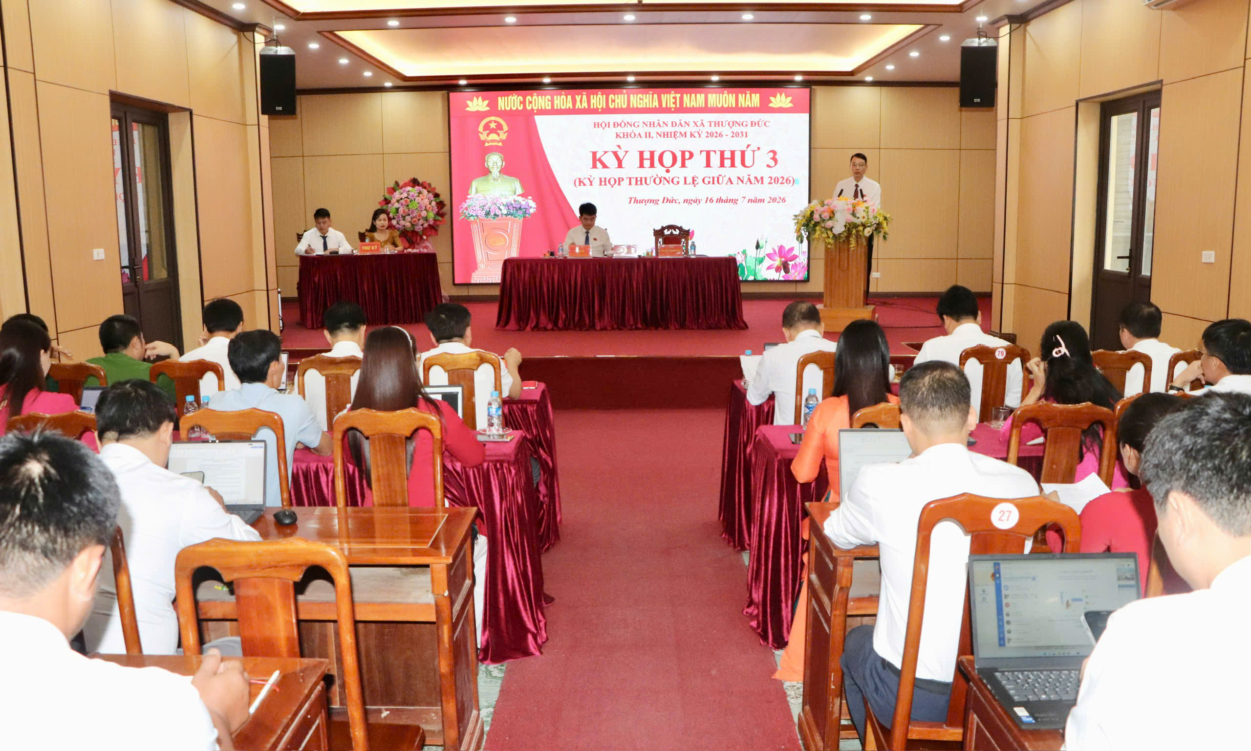 HĐND xã Thượng Đức tổ chức kỳ họp thứ 3 (kỳ họp thường lệ giữa năm 2026).