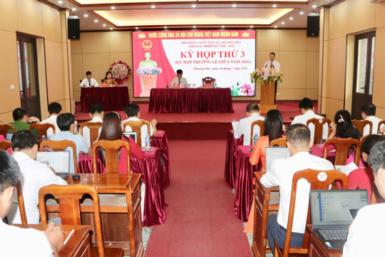 HĐND xã Thượng Đức tổ chức kỳ họp thứ 3 (kỳ họp thường lệ giữa năm 2026). 