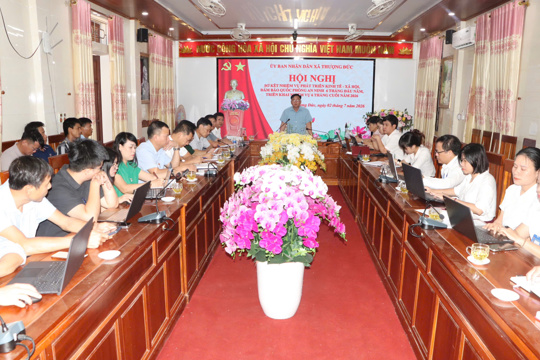 UBND xã Thượng Đức sơ kết nhiệm vụ phát triển KT-XH, đảm bảo QP-AN 6 tháng đầu năm, triển khai nhiệm vụ 6 tháng cuối năm 2026.