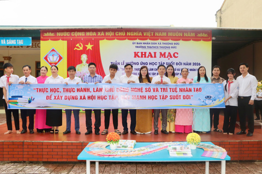 Xã Thượng Đức phát động Tuần lễ hưởng ứng học tập suốt đời năm 2026.